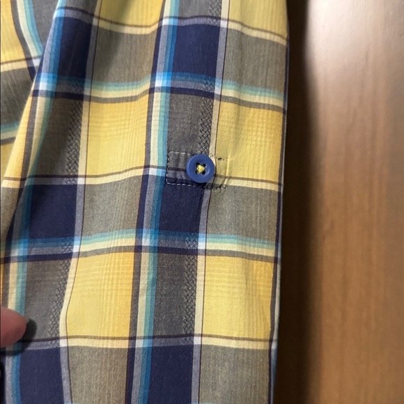 luchiano Visconti colorful plaid button down collared shirt Mens M Cotton Preppy - Picture 5 of 11